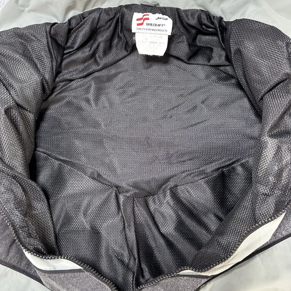 Skilcraft US Army Jacket Adult Large‎ Gray Reflective Full Zip Military Issued - Picture 4 of 10